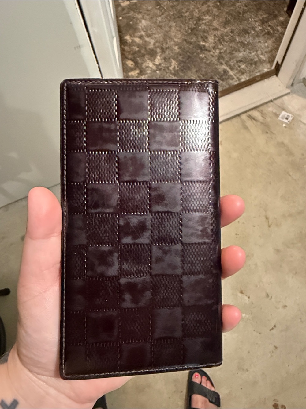 Louis Vuitton Damier Infini leather Brazza long wallet